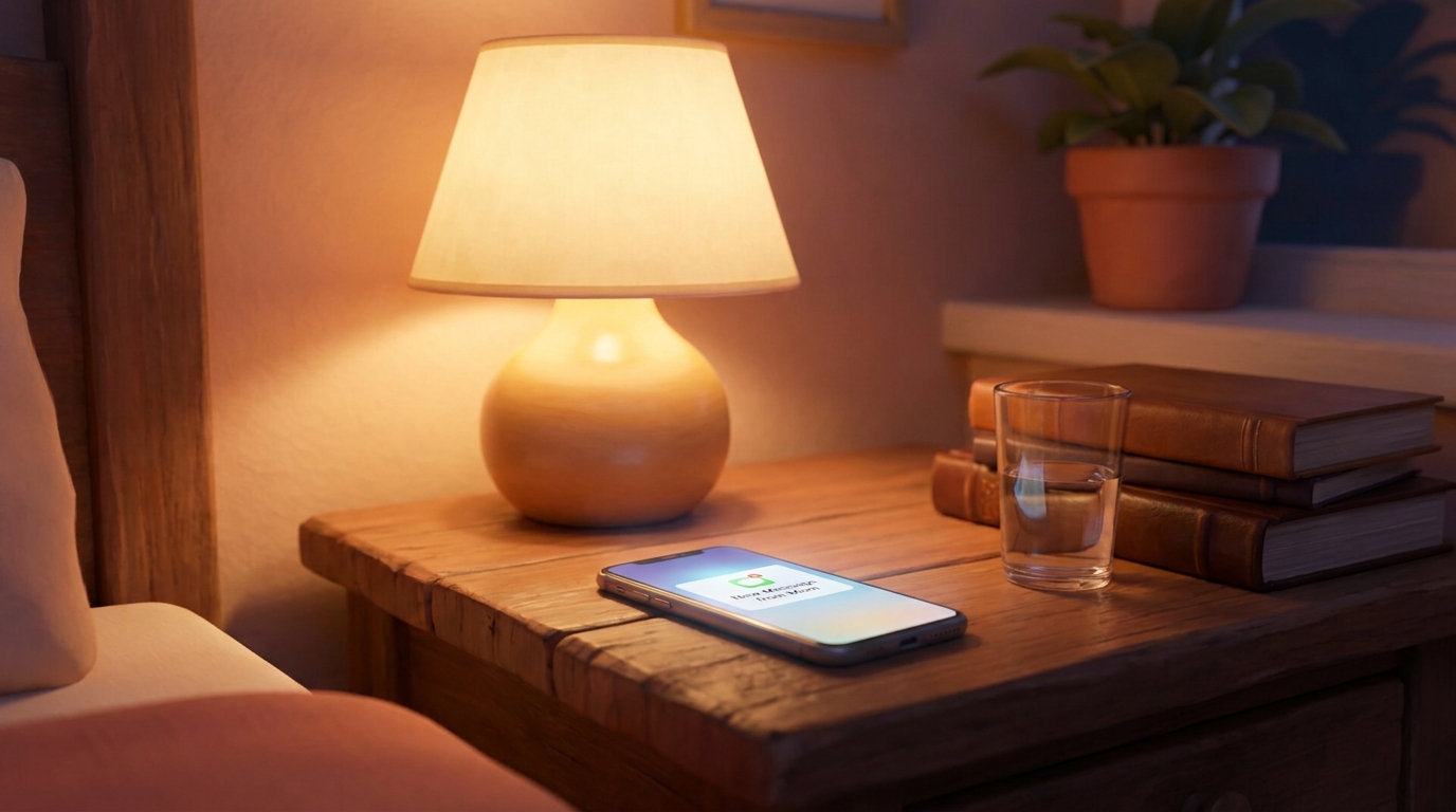 Push notification on phone at night